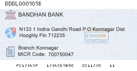 Bandhan Bank Limited KonnagarBranch 