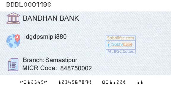Bandhan Bank Limited SamastipurBranch 