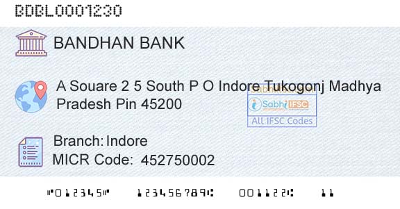 Bandhan Bank Limited IndoreBranch 