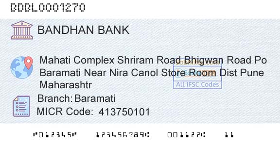 Bandhan Bank Limited BaramatiBranch 