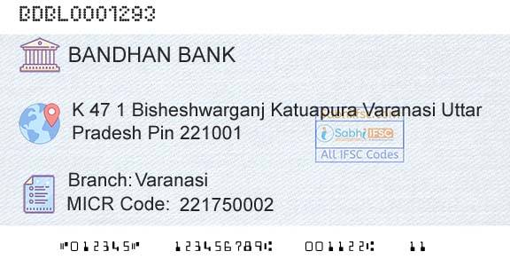 Bandhan Bank Limited VaranasiBranch 
