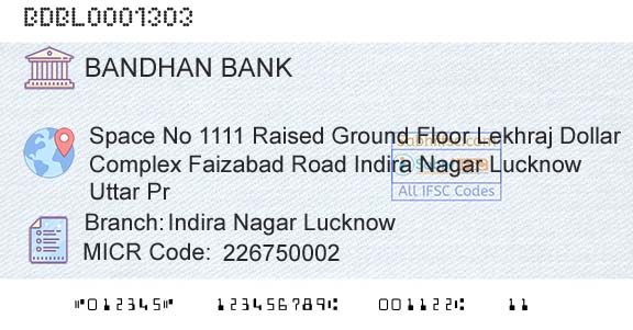 Bandhan Bank Limited Indira Nagar LucknowBranch 