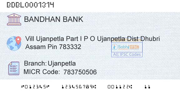 Bandhan Bank Limited UjanpetlaBranch 