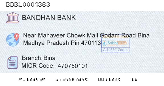 Bandhan Bank Limited BinaBranch 