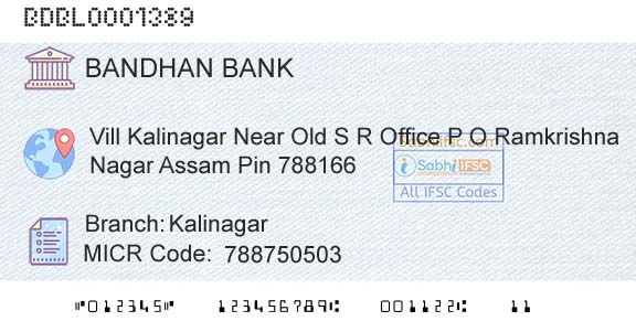 Bandhan Bank Limited KalinagarBranch 