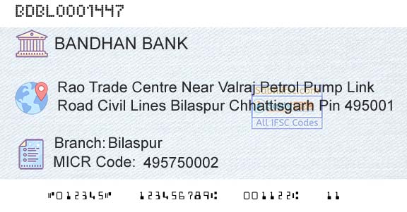 Bandhan Bank Limited BilaspurBranch 