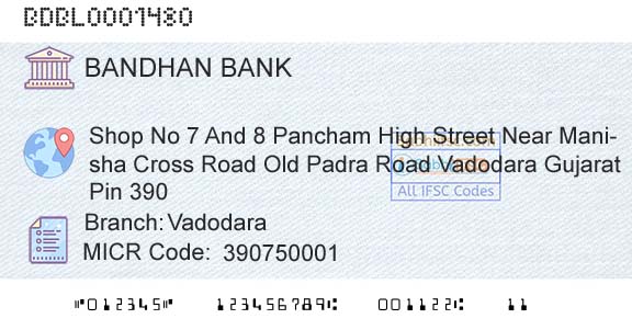 Bandhan Bank Limited VadodaraBranch 