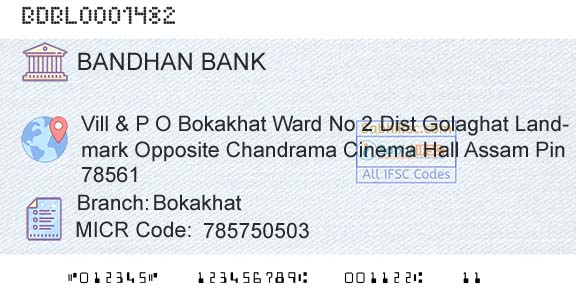 Bandhan Bank Limited BokakhatBranch 