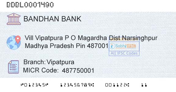 Bandhan Bank Limited VipatpuraBranch 