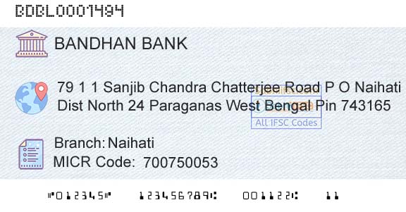 Bandhan Bank Limited NaihatiBranch 