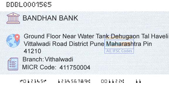 Bandhan Bank Limited VithalwadiBranch 