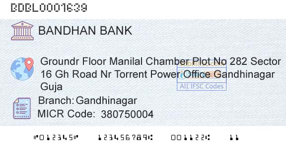 Bandhan Bank Limited GandhinagarBranch 