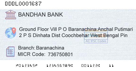 Bandhan Bank Limited BaranachinaBranch 