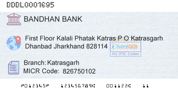 Bandhan Bank Limited KatrasgarhBranch 