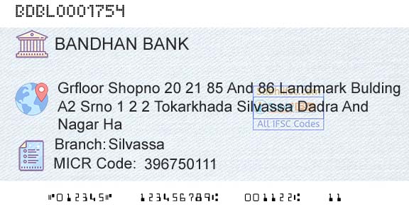 Bandhan Bank Limited SilvassaBranch 