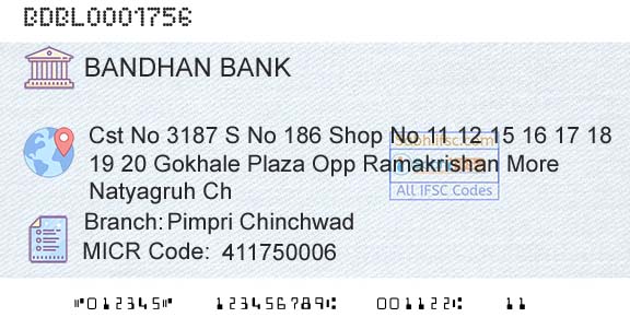 Bandhan Bank Limited Pimpri ChinchwadBranch 