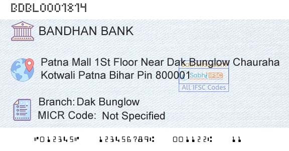 Bandhan Bank Limited Dak BunglowBranch 