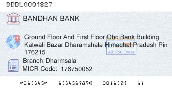 Bandhan Bank Limited DharmsalaBranch 