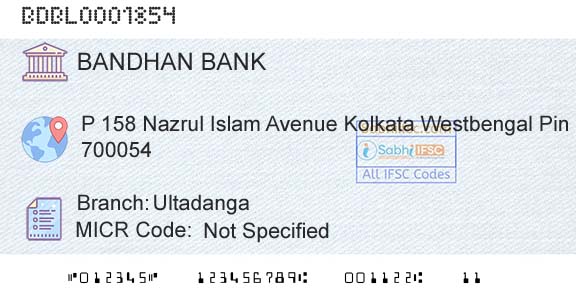 Bandhan Bank Limited UltadangaBranch 