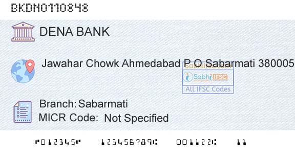 Dena Bank SabarmatiBranch 