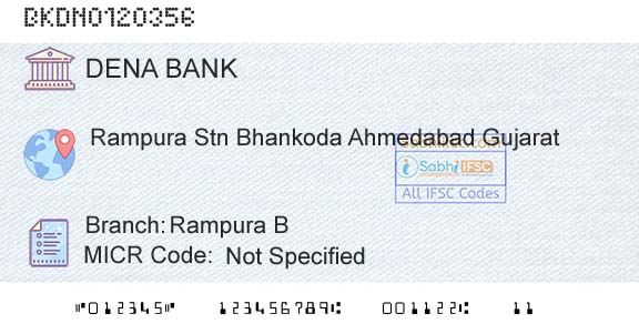 Dena Bank Rampura BBranch 