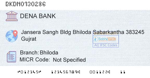 Dena Bank BhilodaBranch 