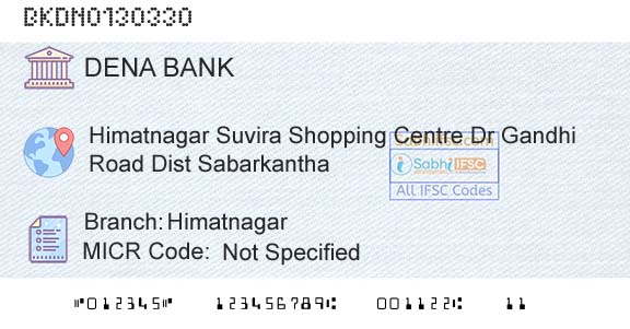 Dena Bank HimatnagarBranch 