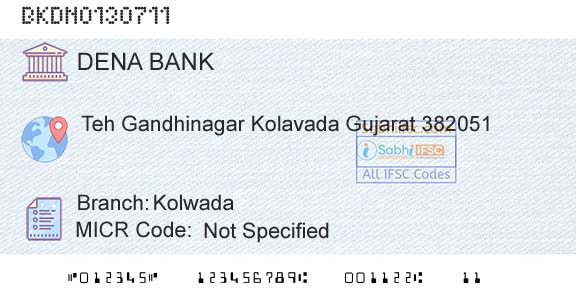 Dena Bank KolwadaBranch 