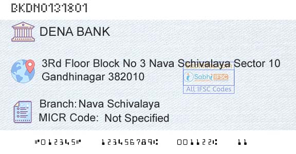 Dena Bank Nava SchivalayaBranch 