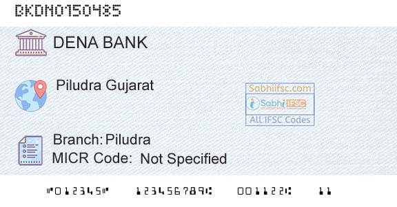 Dena Bank PiludraBranch 