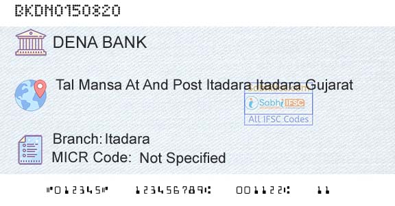 Dena Bank ItadaraBranch 