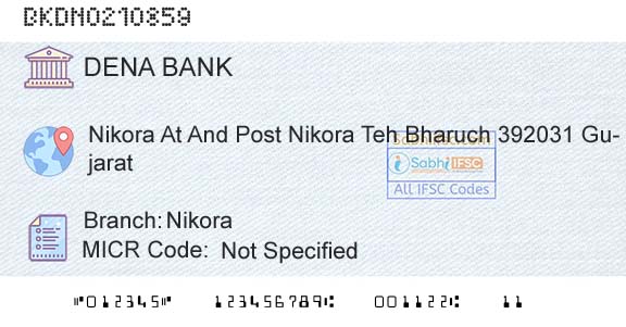 Dena Bank NikoraBranch 