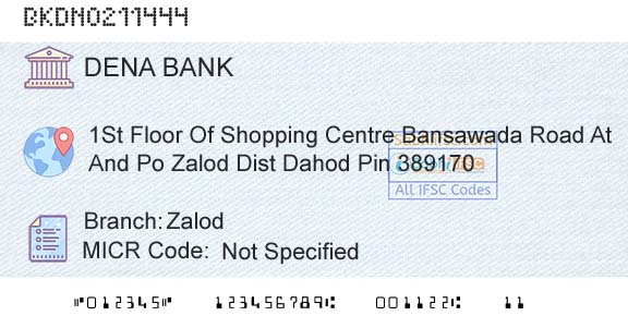 Dena Bank ZalodBranch 