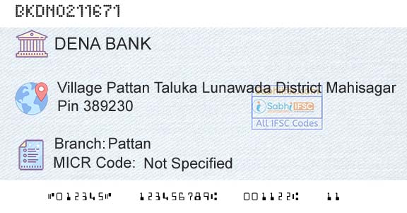 Dena Bank PattanBranch 