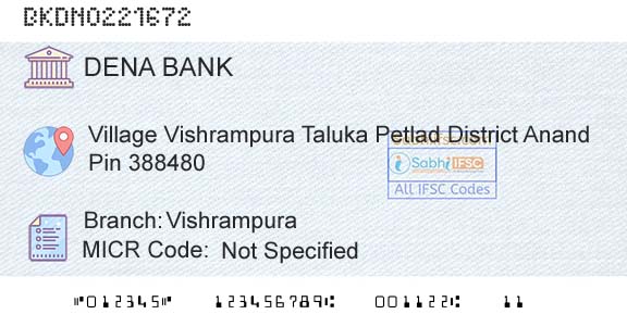 Dena Bank VishrampuraBranch 