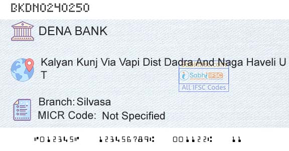 Dena Bank SilvasaBranch 