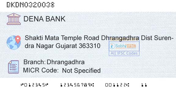 Dena Bank DhrangadhraBranch 