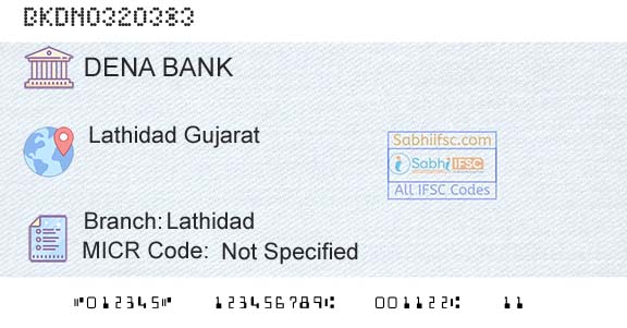 Dena Bank LathidadBranch 