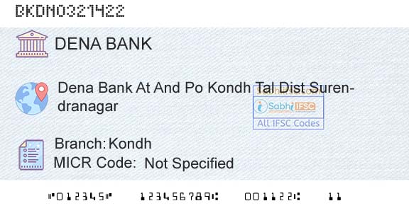 Dena Bank KondhBranch 
