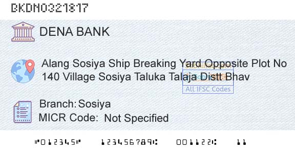 Dena Bank SosiyaBranch 