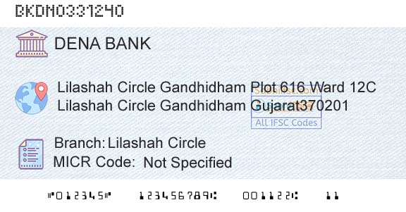 Dena Bank Lilashah CircleBranch 