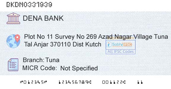 Dena Bank TunaBranch 