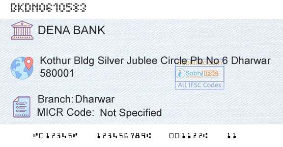 Dena Bank DharwarBranch 