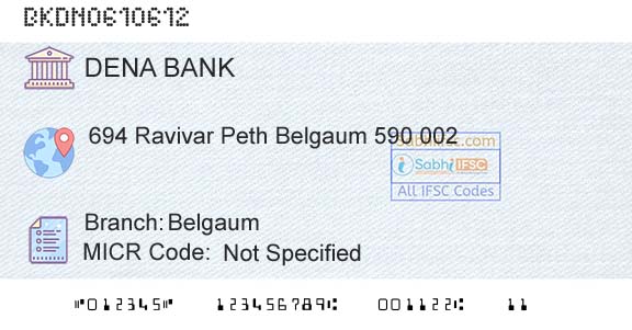 Dena Bank BelgaumBranch 
