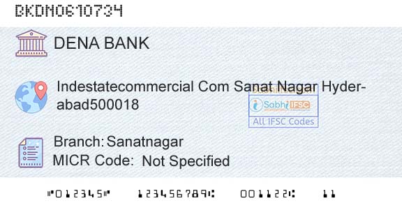 Dena Bank SanatnagarBranch 