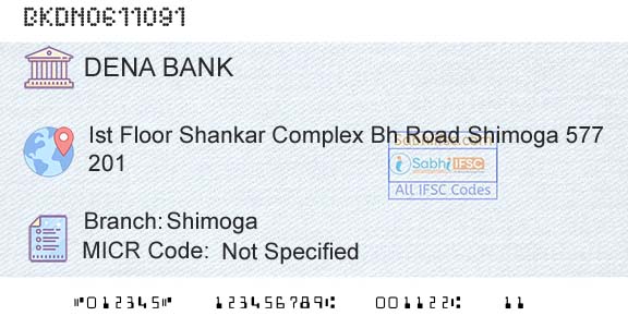 Dena Bank ShimogaBranch 