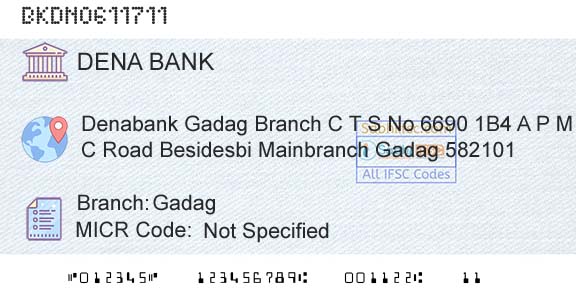 Dena Bank GadagBranch 