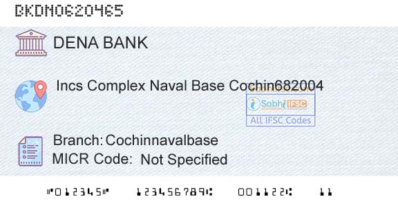 Dena Bank CochinnavalbaseBranch 