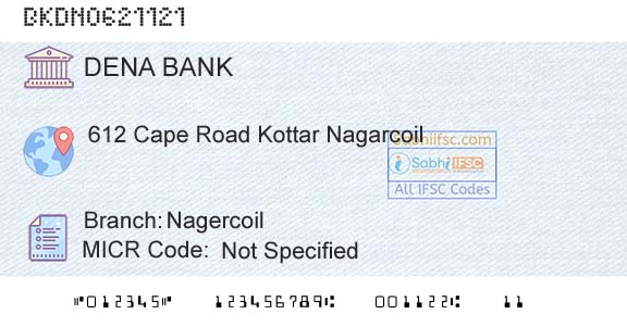 Dena Bank NagercoilBranch 