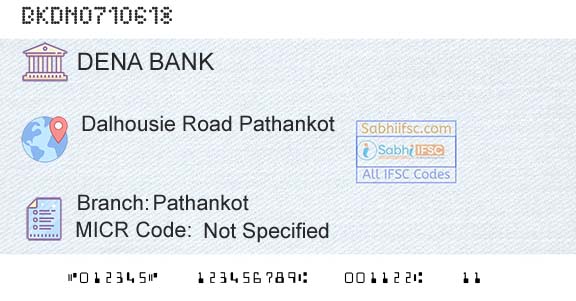 Dena Bank PathankotBranch 